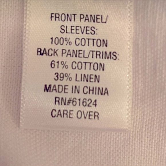 Laura Ashley. SHABBY CHIC white, cotton cardigan sweater - Picture 8 of 8